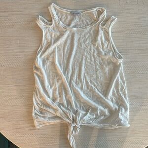 White Birch white tank top